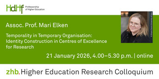 Announcement of the talk by Assoc. Prof. Dr. Mari Elken Announcement flyer of the talk including a portrait photo of Assoc. Prof. Dr. Mari Elken