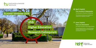 zhb Higher Education Research Colloquium: Talks in the summer semester 2026 Announcement card for the talks at the research colloquium in the summer semester 2026